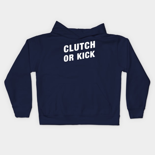 Clutch or Kick Funny CSGO Gaming Meme Kids Hoodie by karambitproject